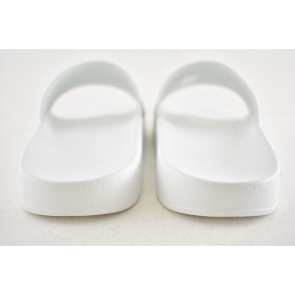 Givenchy Mens Pool Flat White Black Logo Rubber Beach Sandal Slide Slip On 42 9